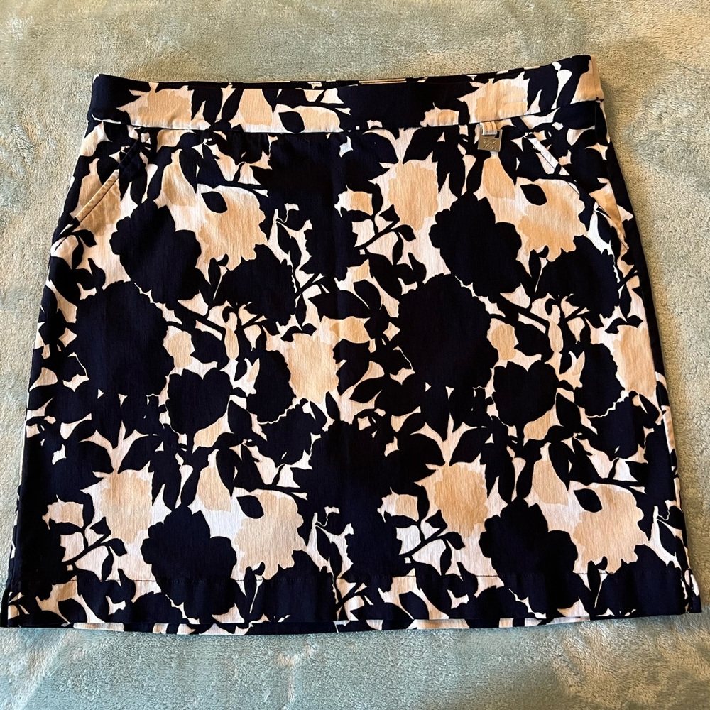 Rafaella floral stretch skort for tennis, golf, pickleball, vacation. Activewear